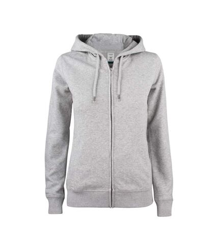 Veste à capuche premium femme gris chiné Clique Clique