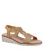 Fleet & Foster Womens/Ladies Hyacinth Leather Sandals (Tan) - UTFS10434