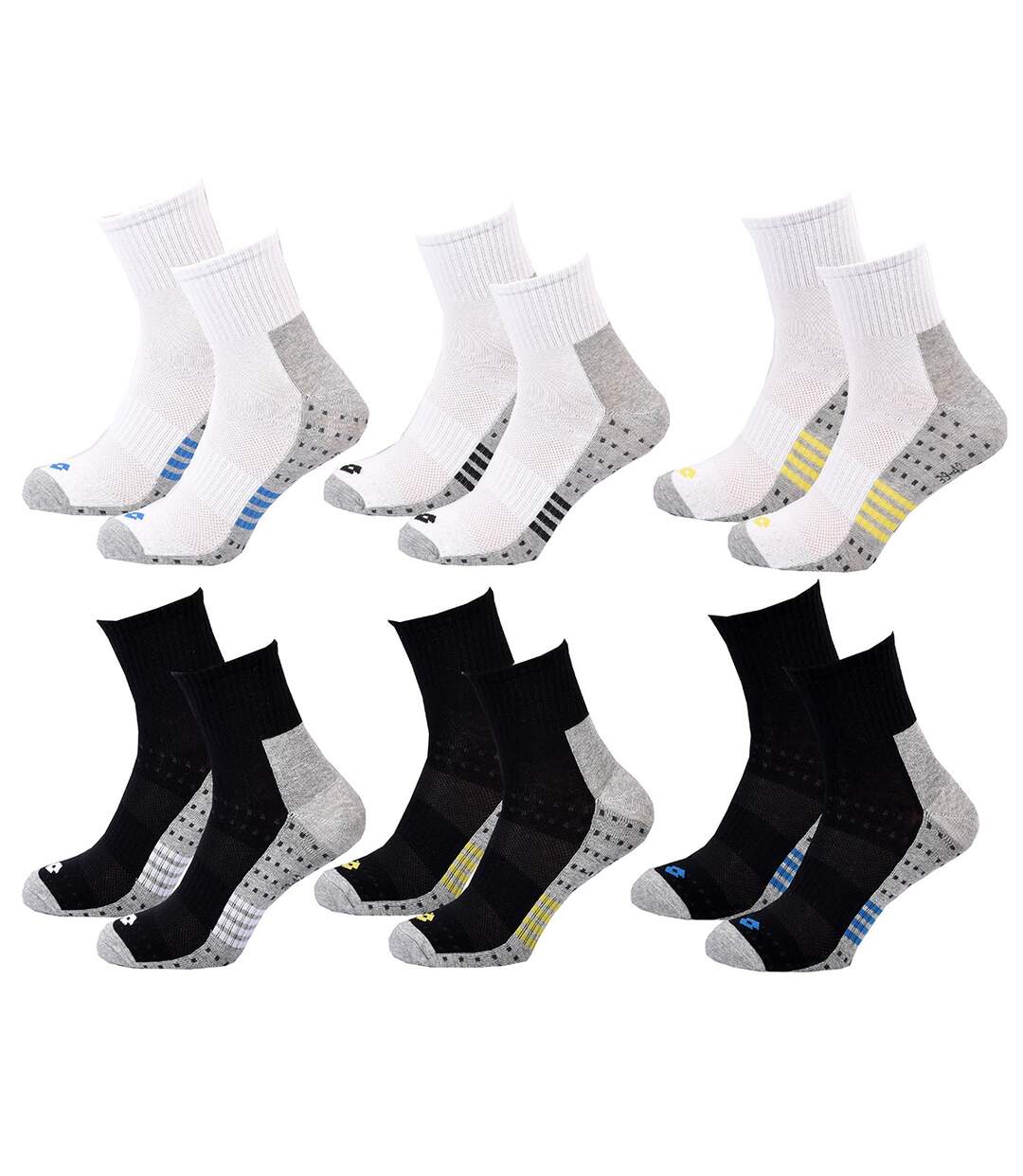 Chaussettes Homme LOTTO Pack de 6 paires QUARTER 1314