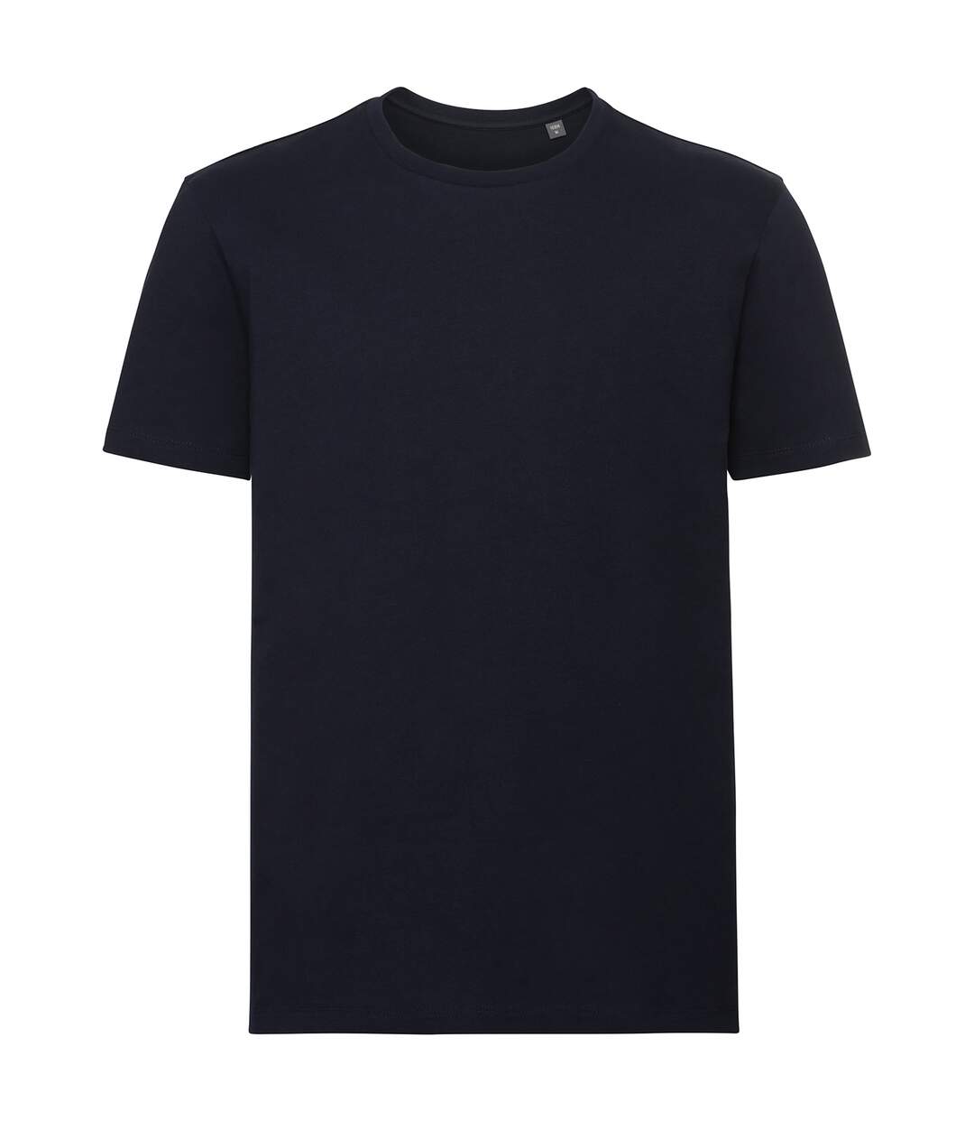 Mens natural t-shirt french navy Russell