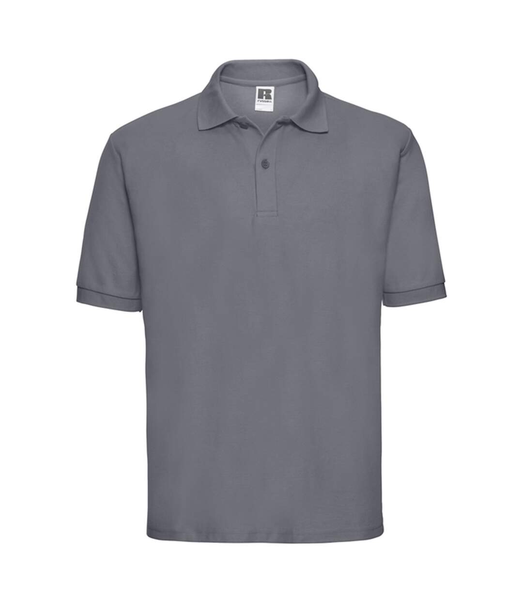 Polo Classic Homme Gris Foncé Uni Russell-1