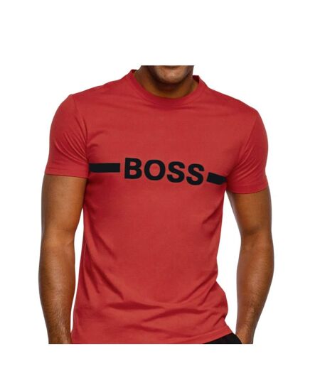 T-shirt Motif/style Logo Tonal Homme Marron Boss