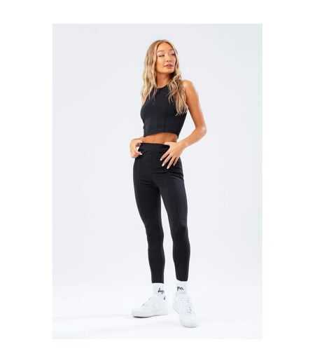 Hype Womens/Ladies Quarter Zip Fitted Crop Top (Gray) - UTHY6864