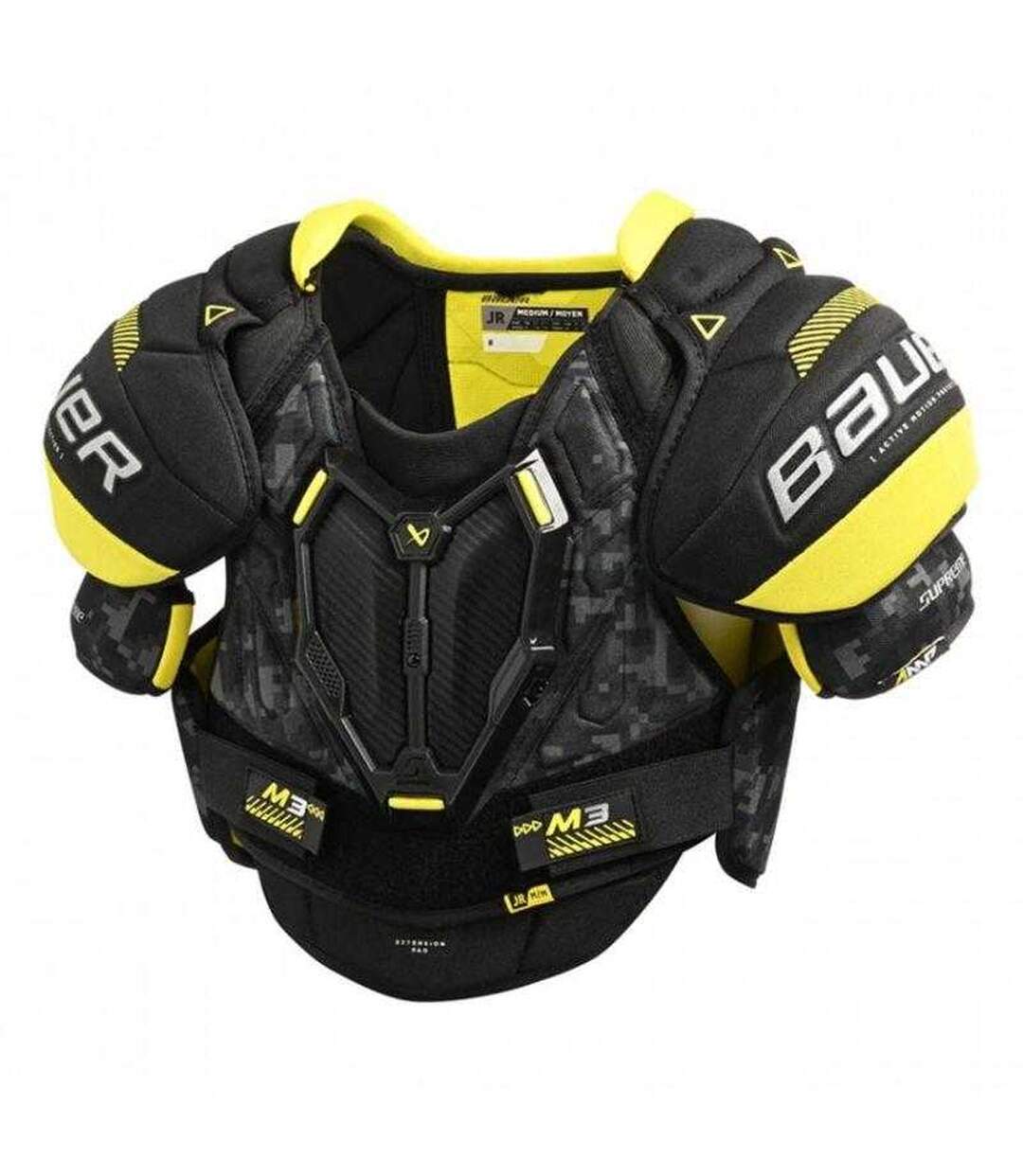 Childrens/kids Supreme M3 Ice Hockey Shoulder Pad M Black Bauer-2
