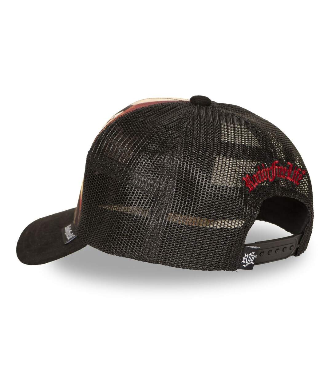 Casquette trucker imprimée avec filet  et logo brodé Last Kiss Rock'n Free Life-5