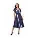 Robe mi-longue femme bleu Principles