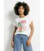 T-shirt col rond sérigraphie Pineapple-1