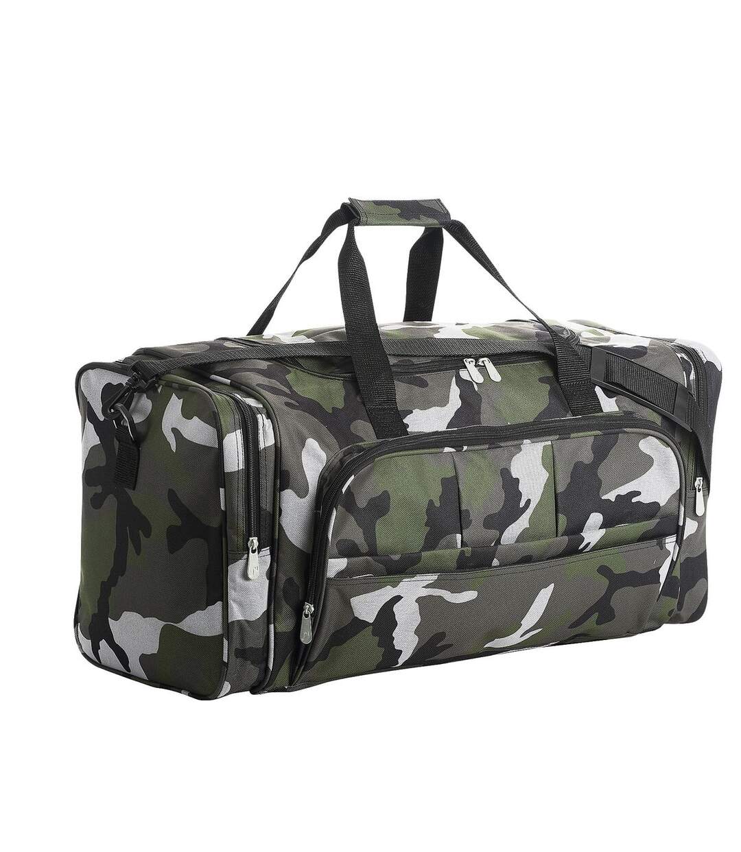 Sac de voyage multi poches 48L - WEEK END - 70900 - vert army camo-1