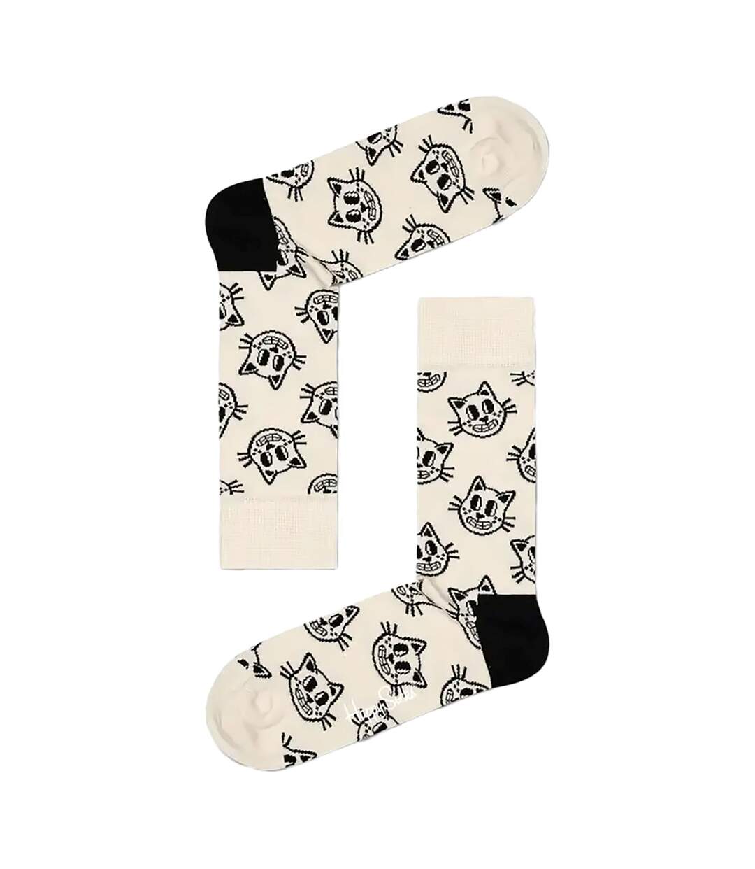 Colourful Bright Cotton Blend Cat Design Socks for Men & Women-2