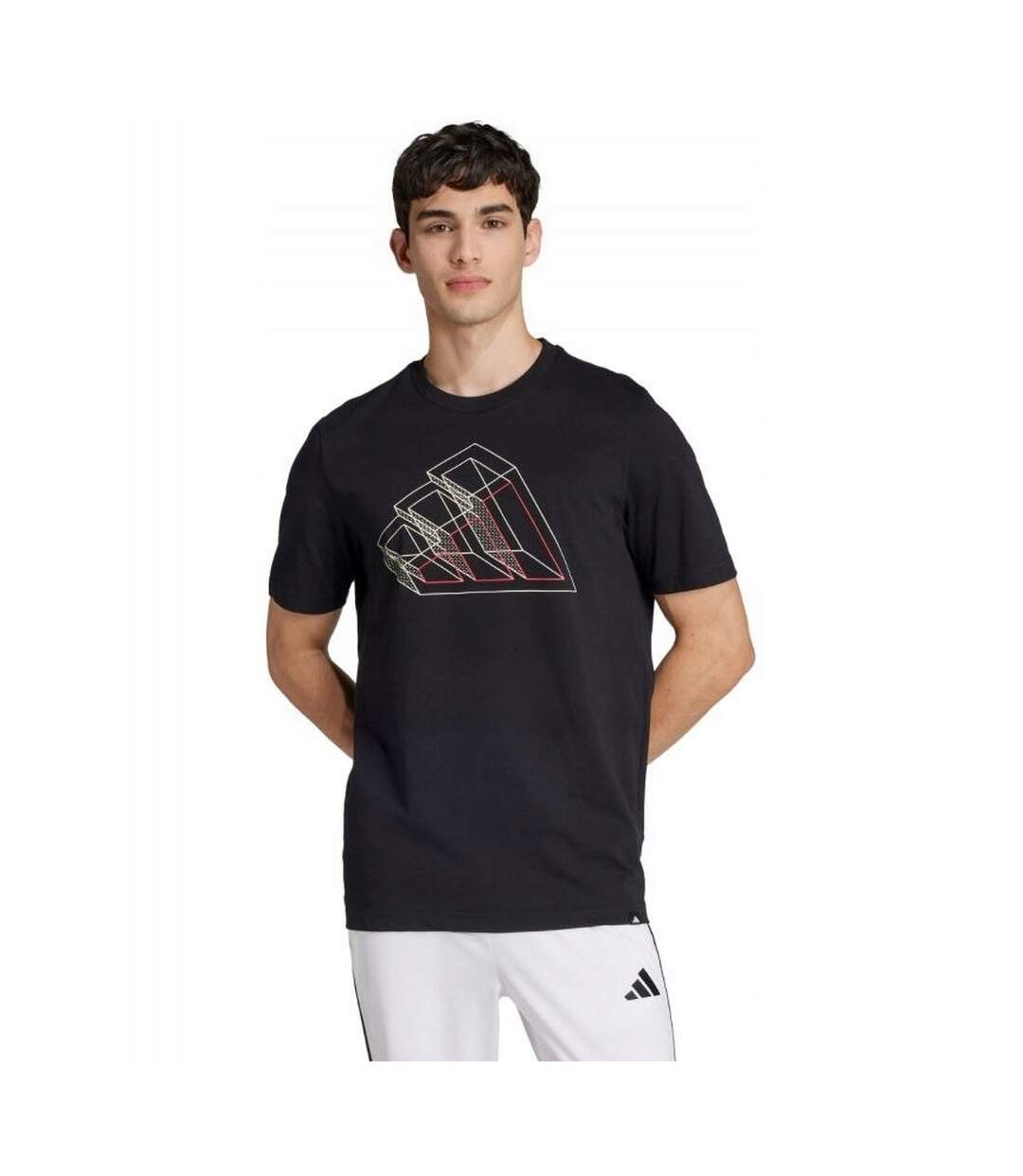 T-shirt Style Contour Graphique Homme Noir Adidas-1