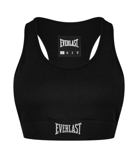 Womens/ladies Nylon Sports Bra Black Everlast