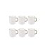 Lot de 6 Mugs en Porcelaine Arya 35cl Blanc-1