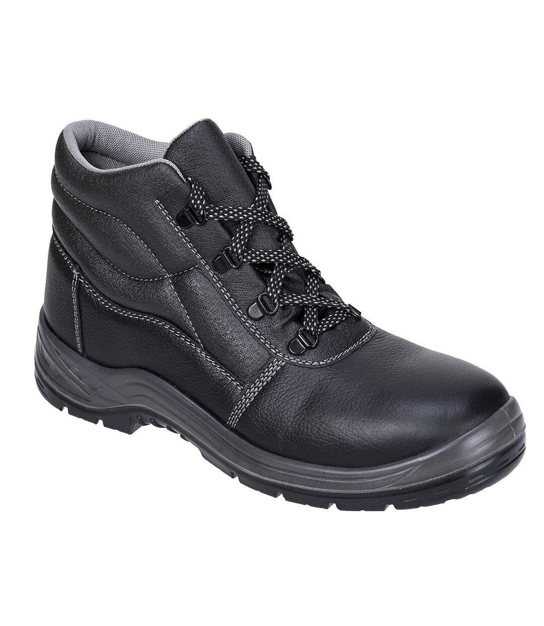 Unisex adult steelite kumo leather safety boots black Portwest