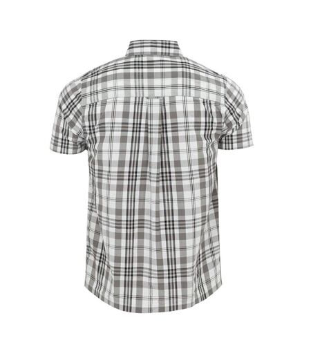 Chemise Manches Courtes Motif/style À Carreaux Homme Blanc Giorgio