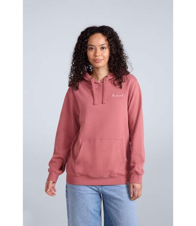 Womens/ladies maya organic hoodie pink Animal