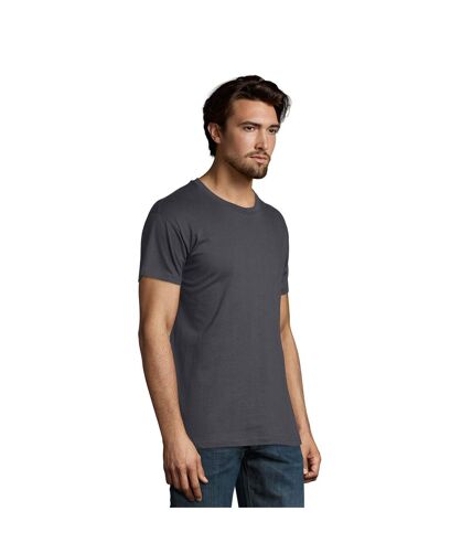 Imperial t-shirt à manches courtes et coupe ajustée homme gris foncé marne SOLS