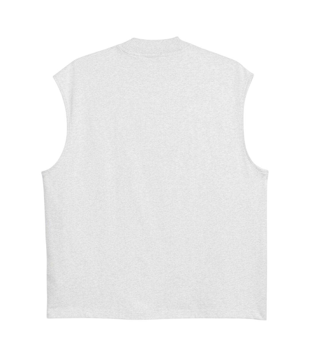 Unisex Adult Adi Cotton Basketball Tank Top Grey Adidas-3