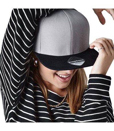 Beechfield Unisex Adult Snapback Cap (Grey/Black) - UTPC4171