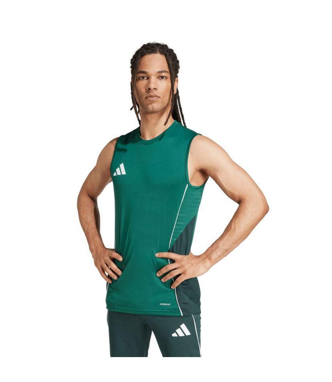 Maillot Sans Manches Tiro Competition Homme Vert Adidas-1