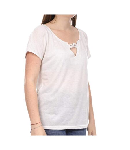 T-shirt Blanc Femme Teddy Smith Tribeca - M