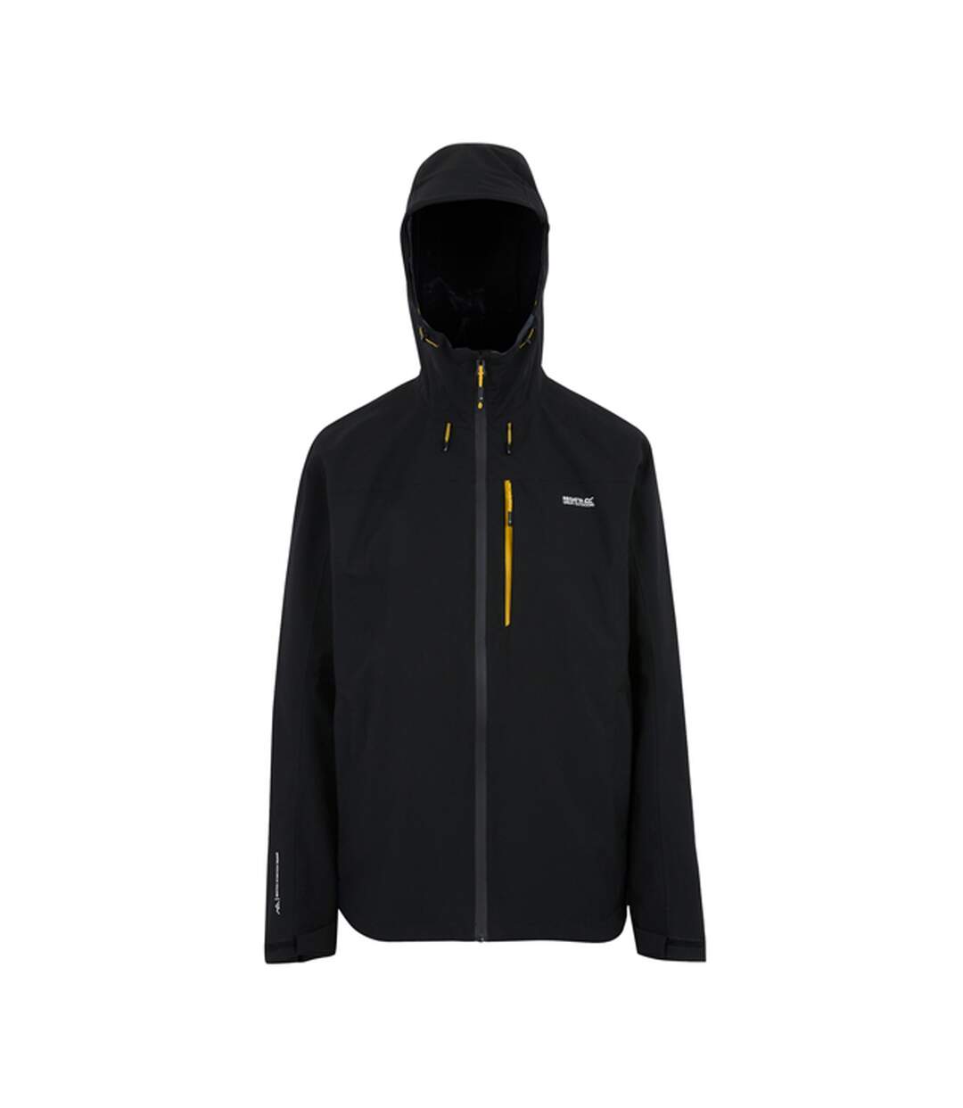 Veste Imperméable Birchdale Homme Noir Jaune Or Regatta-1