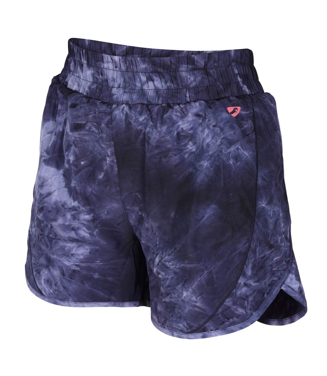 Womens/ladies tie dye active shorts navy Aubrion