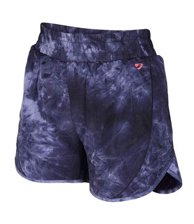 Aubrion Womens/Ladies Tie Dye Active Shorts (Navy)