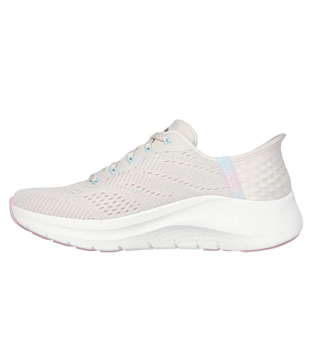 Womens/ladies Arch Fit 2.0 Easy Chic Trainers Natural Pink Skechers-2