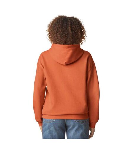 Mens Midweight Soft Touch Hoodie T Orange Gildan