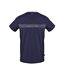 T-shirt Manches Courtes Motif/style Ligne Homme Bleu Marine Aquascutum-1