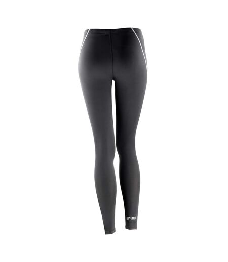 Spiro Womens/Ladies Bodyfit Base Layer Leggings (Black) - UTPC7225