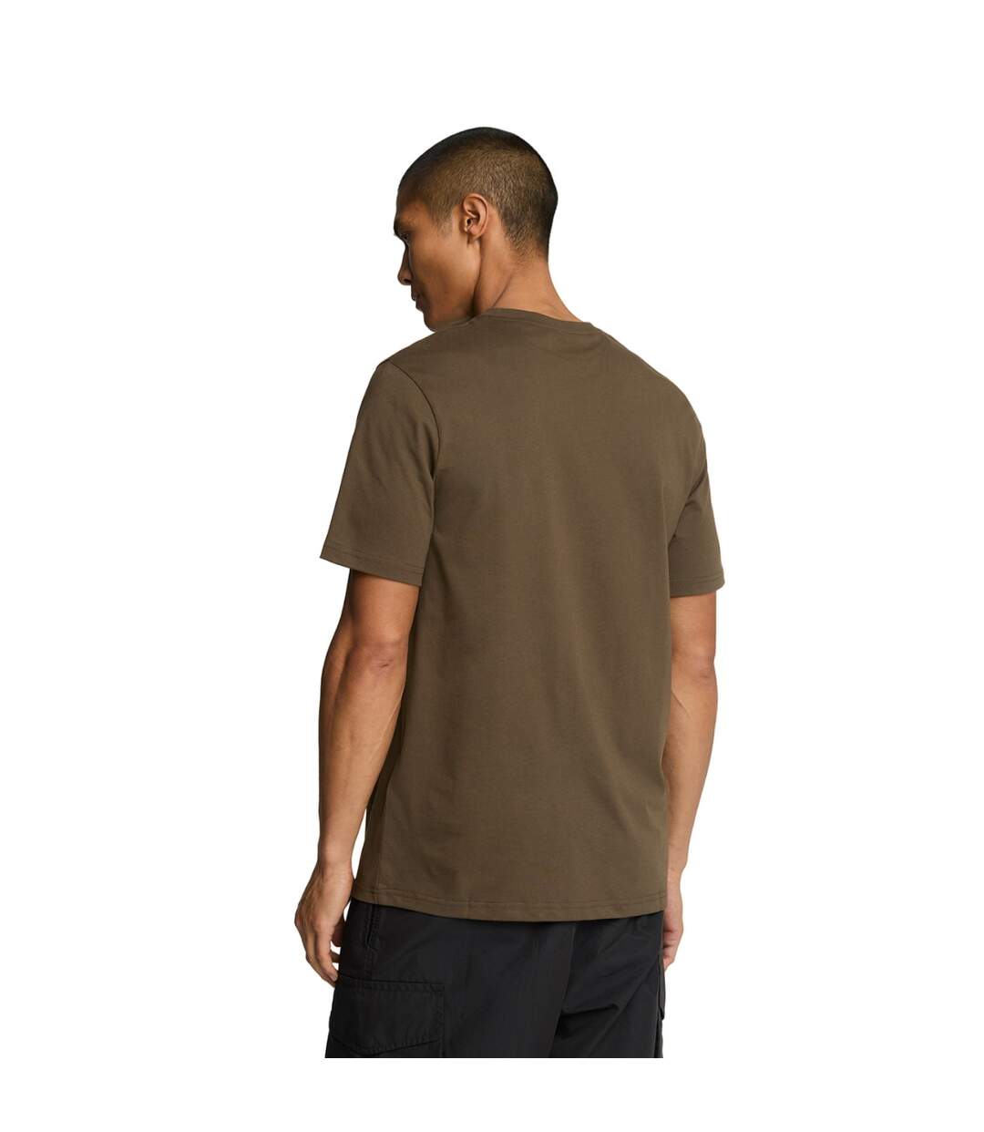 T-shirt uni pour hommes olive Lyle & Scott-2