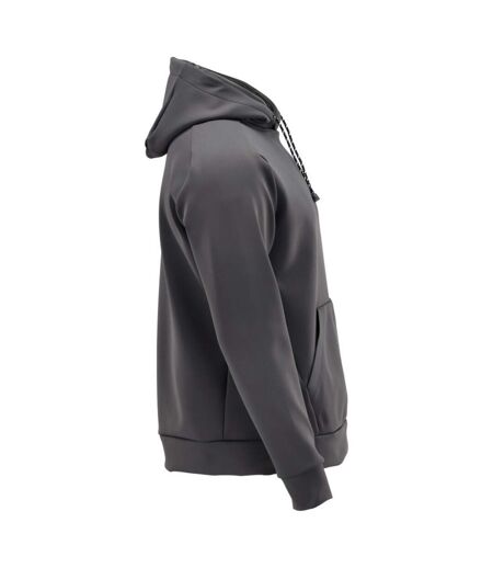 Sweat À Capuche Motif/style Uni Customised Homme Gris Pierre Mascot