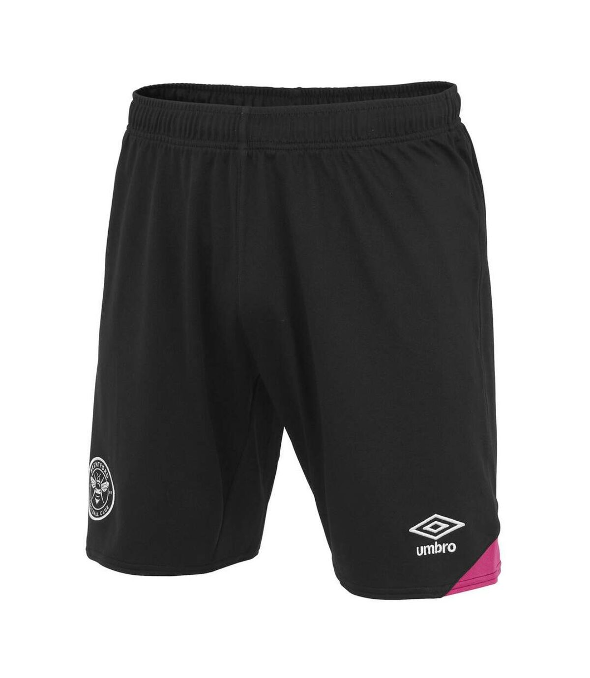 Brentford FC Mens 22/23 Umbro Shorts (Black/Pink)