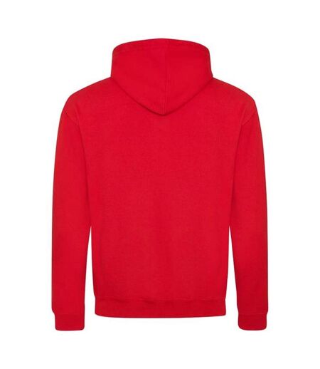 Sweat À Capuche Varsity Adulte Rouge Feu Noir Vif Awdis