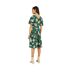 Robe Portefeuille Motif/style Floral Femme Vert Mela London-3