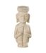 Statue Déco Assise Ethnique 33cm Beige-1