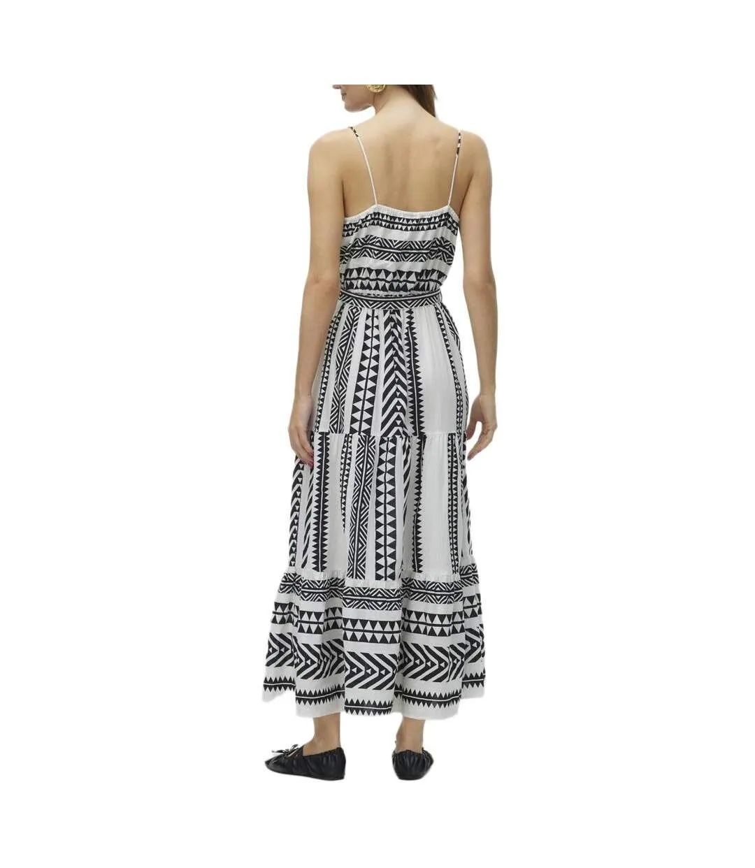 Robe blanches/noire femme vero moda dicthe-2