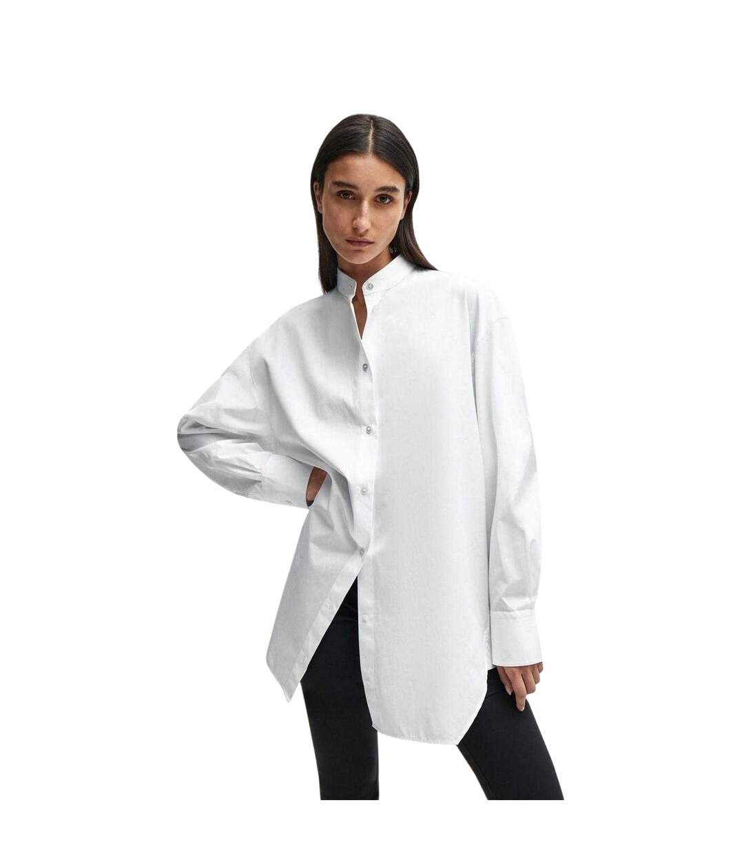 Blouse Manches Longues Femme Blanc Boss-4