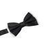 Mens tipped bow tie one size black Burton