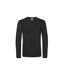 B&C Mens #E190 T-Shirt à manches longues (Noir) - UTRW6530