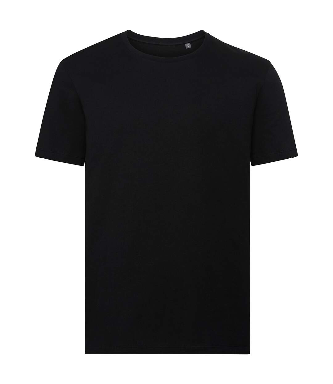 Mens organic t-shirt black Russell-1