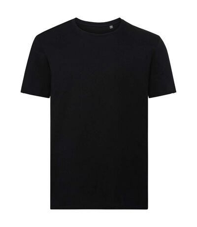 Mens organic t-shirt black Russell