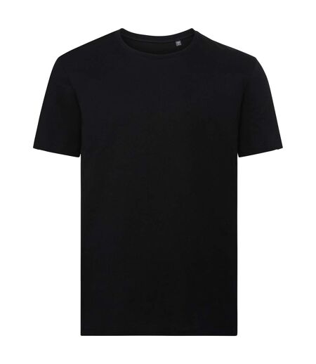 Mens organic t-shirt black Russell