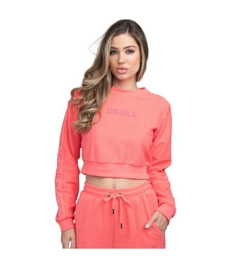 Sweat court femme rose SikSilk