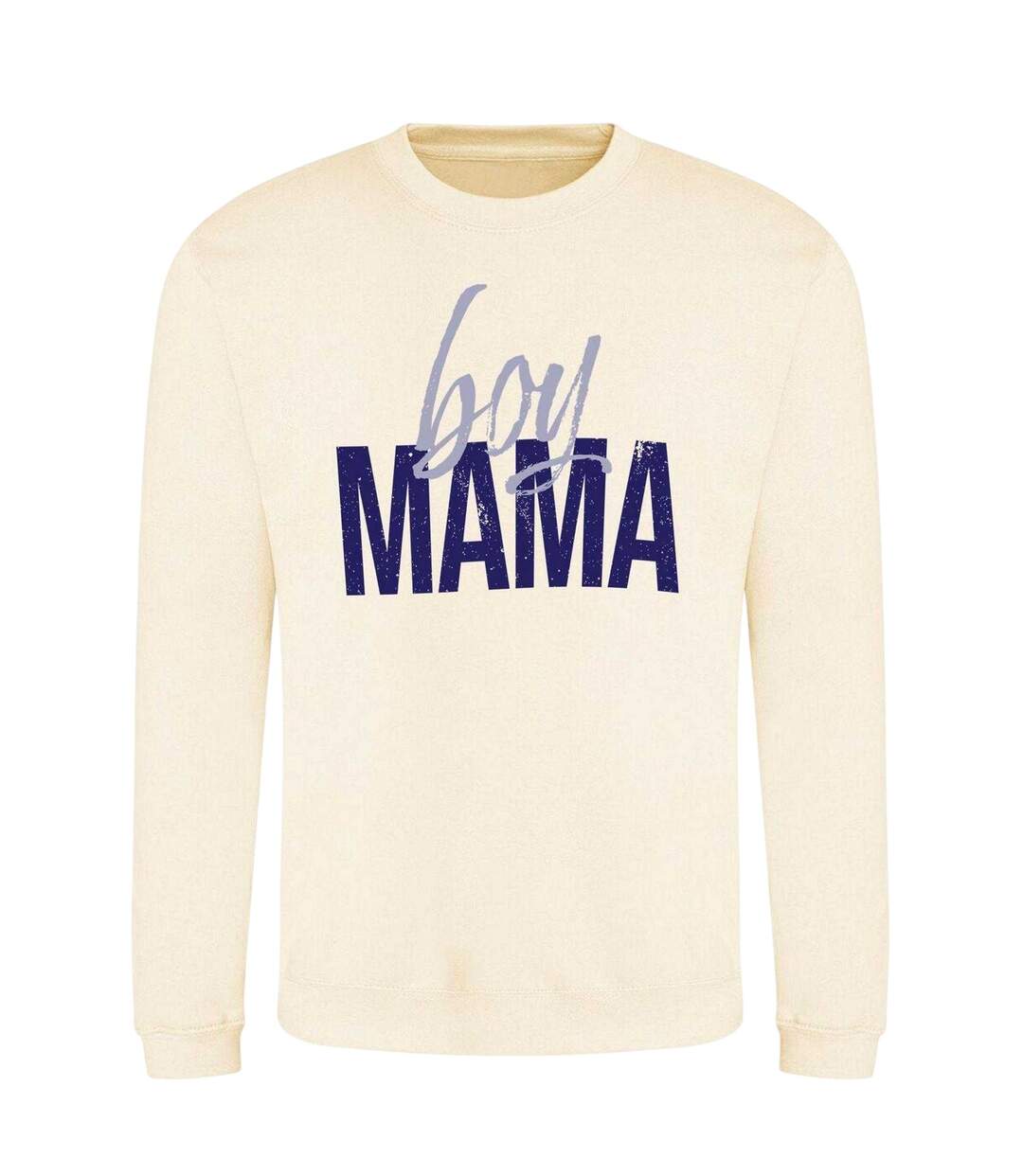 Womens/ladies Day Cotton Sweatshirt White AWD-1