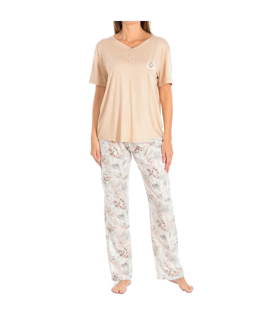 Feyza F4830 women's short-sleeved pajamas-1