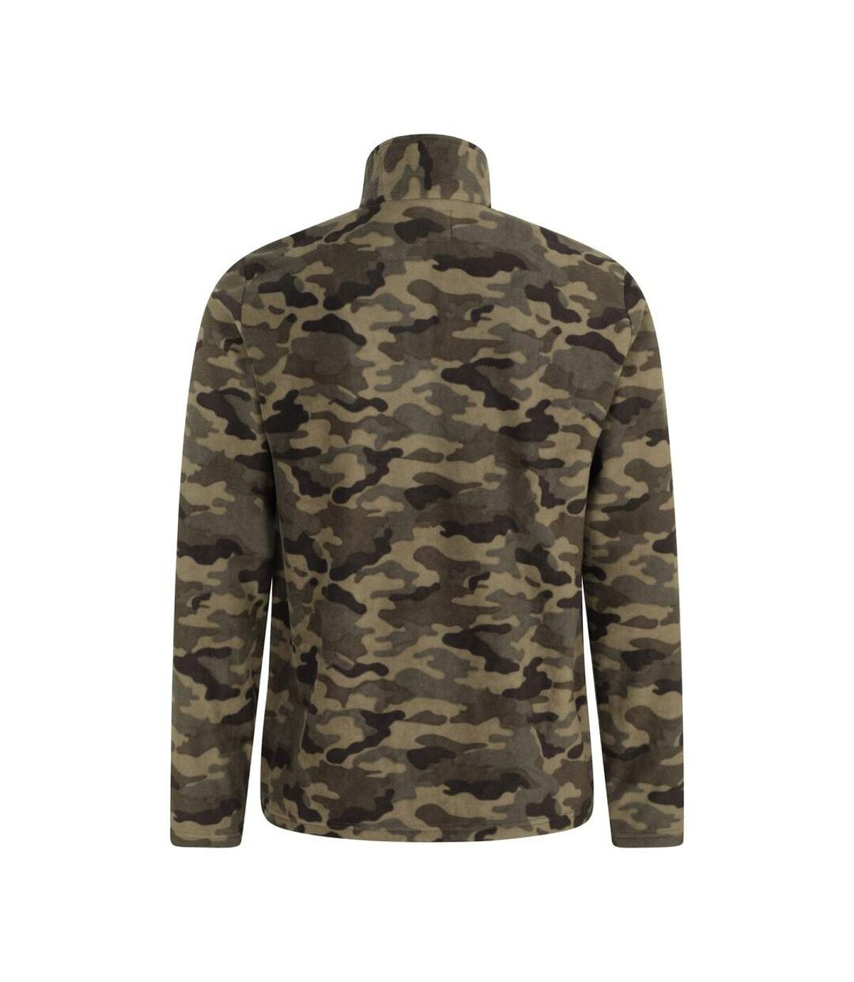 Mountain Warehouse Mens Camber II Camo Half Zip Fleece Top (Green)