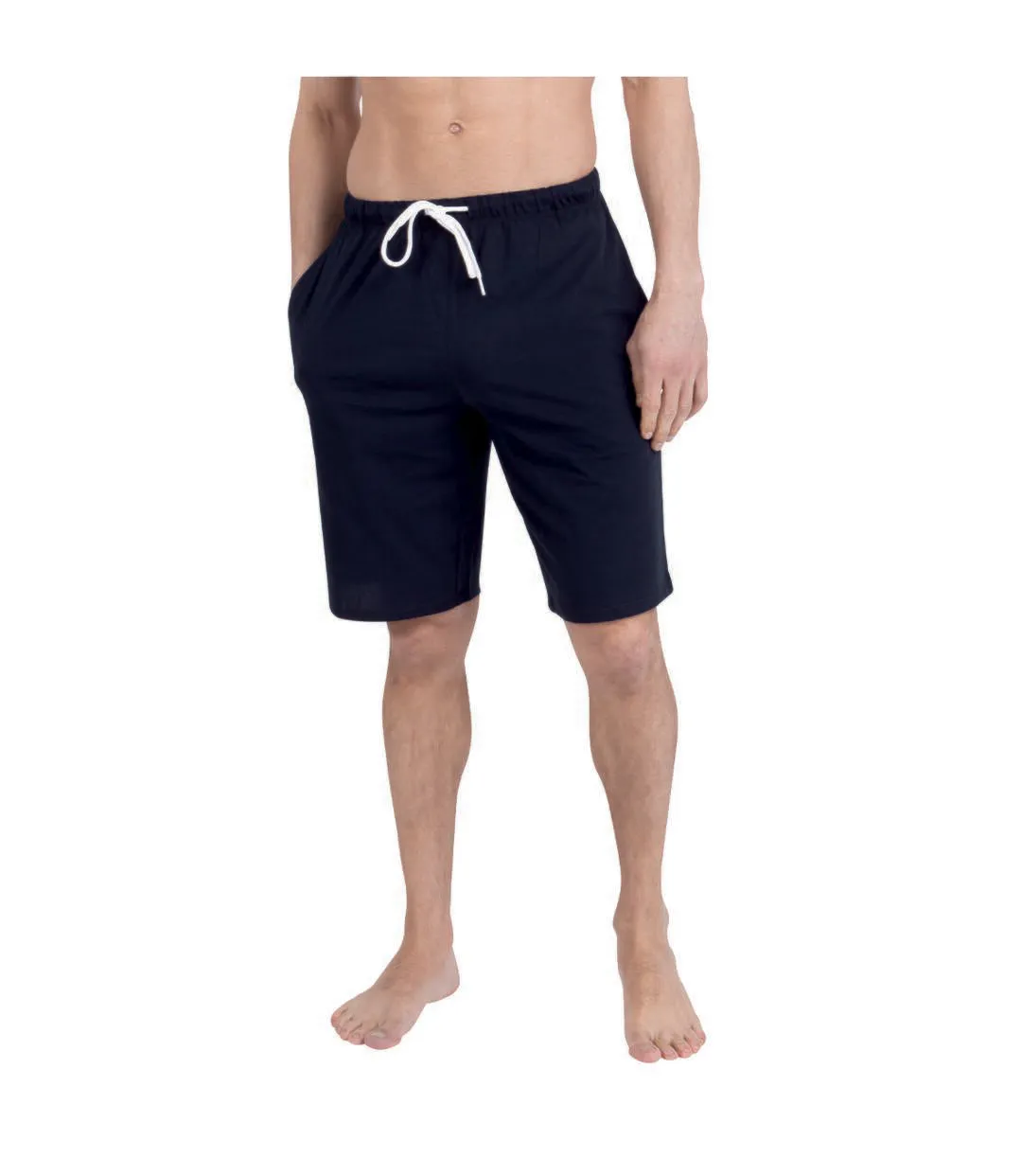 Pyjama court col rond homme Rayures Ocean Club Athena-2