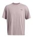 Mens Washed Logo Oversized T-shirt Gray Dawn Under Armour-1